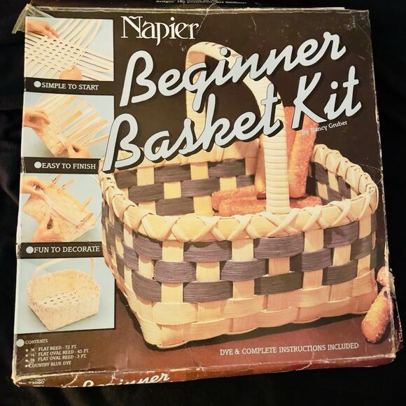 RARE Vintage 1986 Napier Beginner Basket Kit  NEW 0ld Stock IN BOX - Model 73090 - Picture 1 of 5